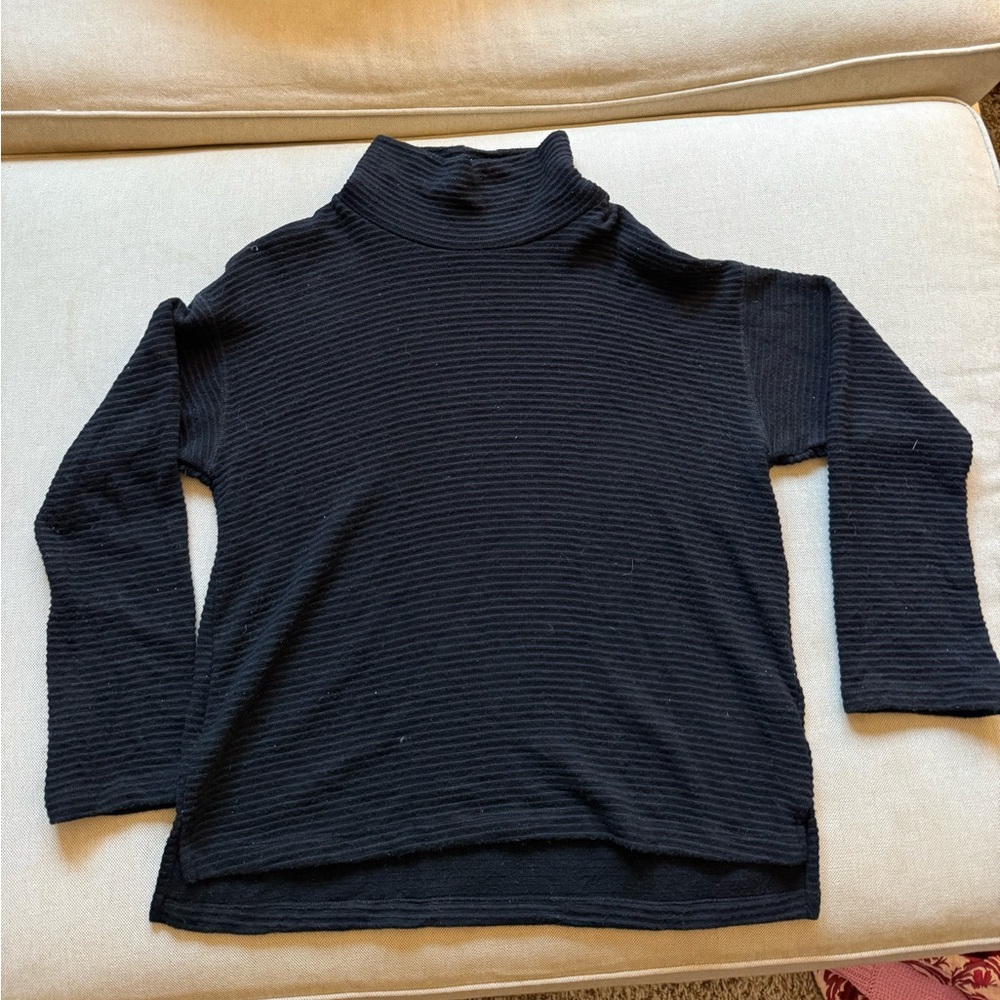 Karen Kane Charcoal Ribbed Turtleneck